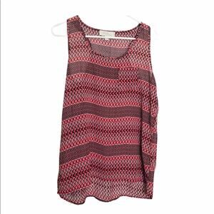 Olive & Oak Women’s Racerback Blouse Sz M